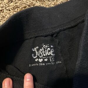 Justice Classic Black Knit Top